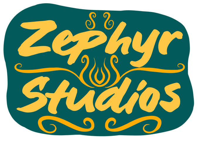 Text logo for Nugg's Art and Illustrations in gold text and symbols with a green teal background